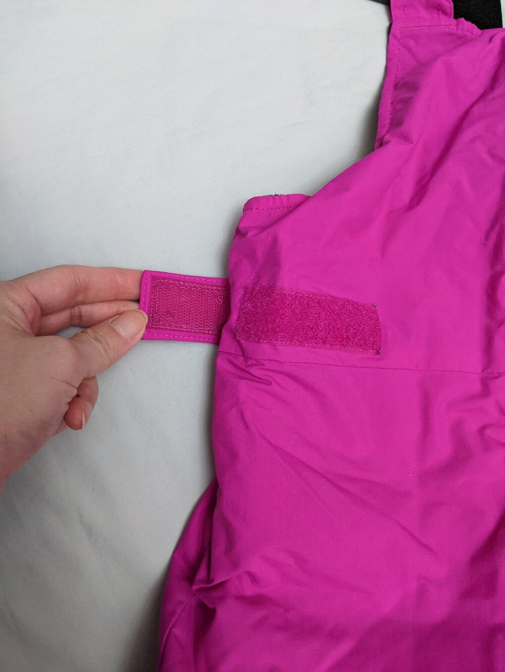 Columbia Girls Insulated Pink Snow Bib Size M 10-12 - Picture 7 of 14